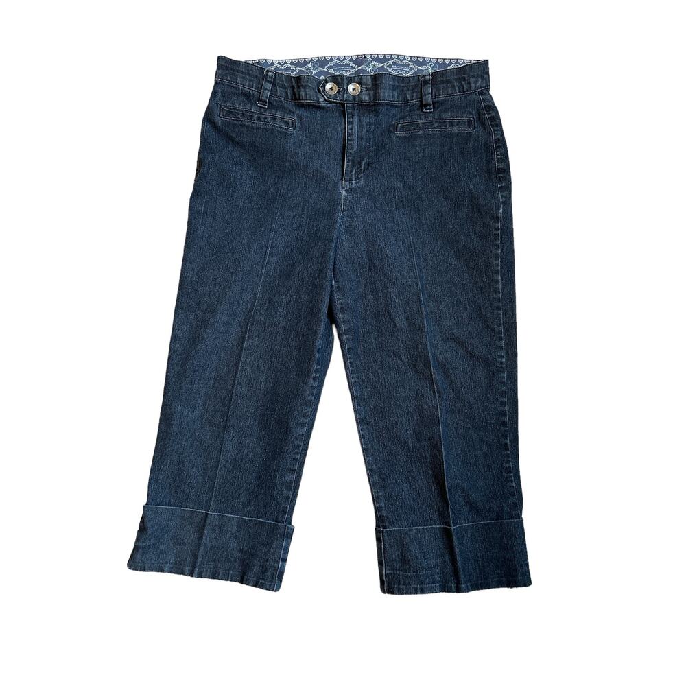 Bandolino Stretch Waist Denim Capri Jeans - like new - size 8